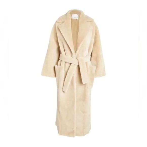 REMAIN BIRGER CHRISTENSEN Isabella Belted Lambskin Shearling Coat EU36 US4 NWT - Picture 4 of 16